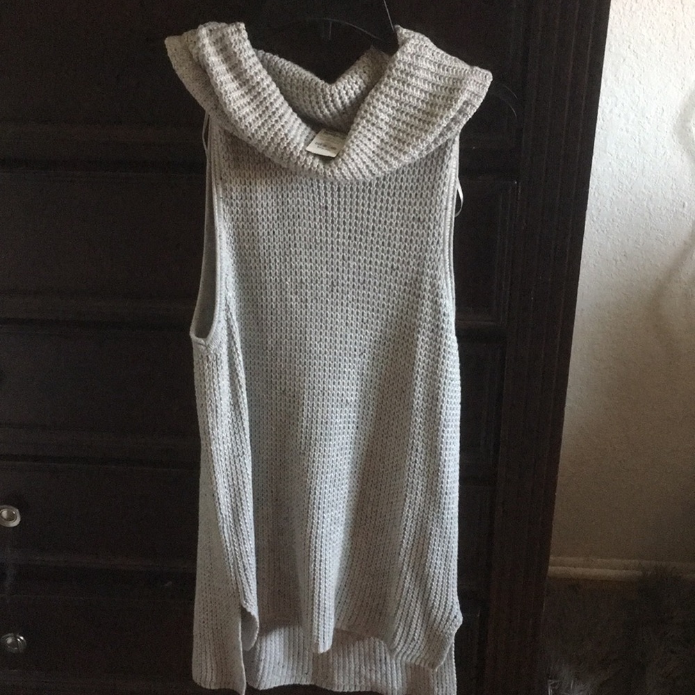 Sweater dress. Turtle neck.